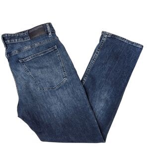 Closed Mens Candiani Denim 6 Pocket Dark Wash Straight Leg Jeans 38x30